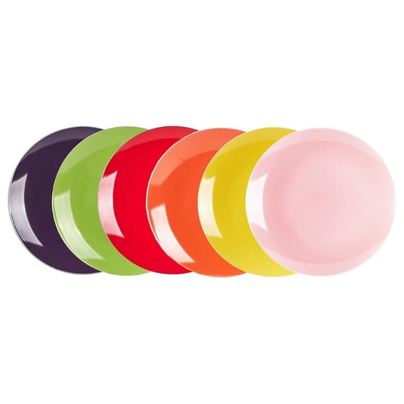Stoneware Coupe Shape Dinner Plate 10.5 inch- Set of 6, Very Rose