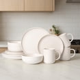 thumbnail image 1 of Stoneware Dinnerware Set,12 Piece Stoneware Dinnerware Sets With Mugs Microwave And Dishwasher Safe Stackable Matte Glaze Kitchenware, 1 of 9