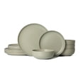 thumbnail image 1 of Stoneware Dinnerware Set 12 Piece for 4,Dinner Plates and Bowls Set,Stackable Matte Glaze,Microwave and Dishwasher Safe Tableware for Home Kitchen, 1 of 9
