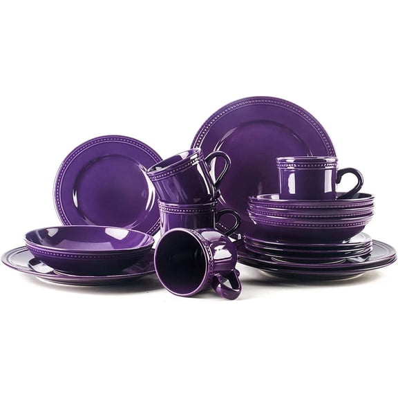 Stoneware Dinnerware Set, 16-Piece (Service for 4)