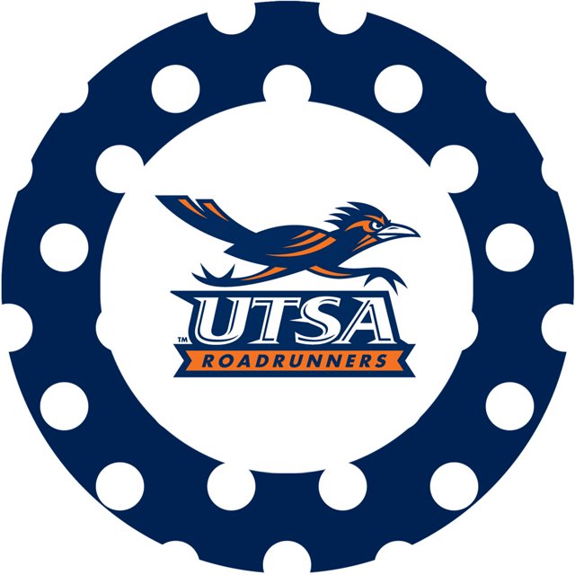 Stoneware Drink Coasters, University of Texas, San Antonio Dots