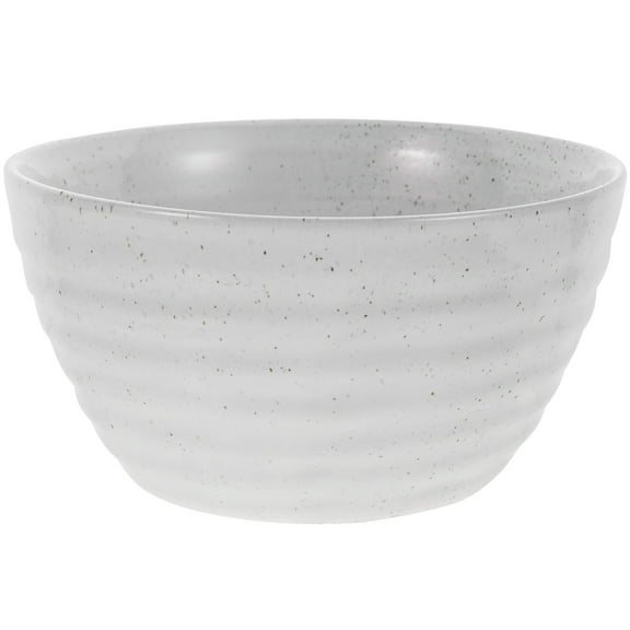 STRANDCHIC Large Grey Ceramic Soup Bowl for Kitchen Storage and Serving, and Stylish Tableware