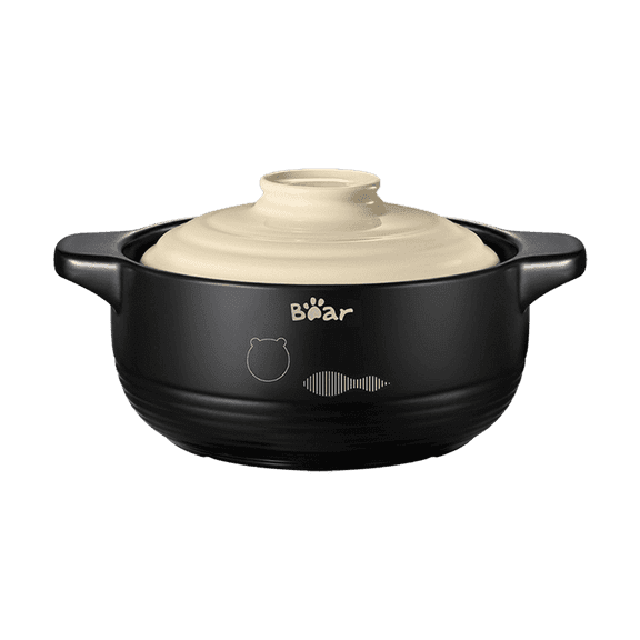 Stoneware Round Ceramic Casserole with Cream Yellow Lid 2.5L G0016-S01