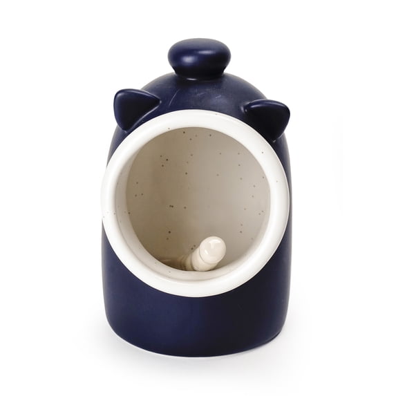 Stoneware Salt Pig - Matte Blue