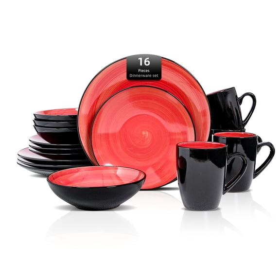 Stoneware Sonoma 16pc Dinnerware Set, Red