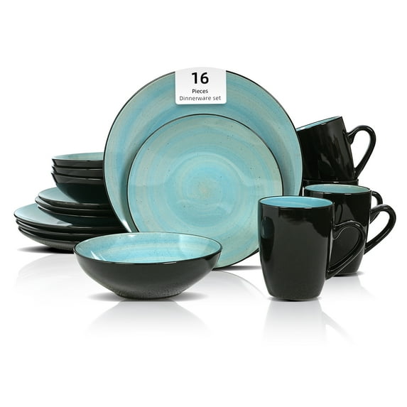 Stoneware Sonoma 16pc Dinnerware Set, Turquoise