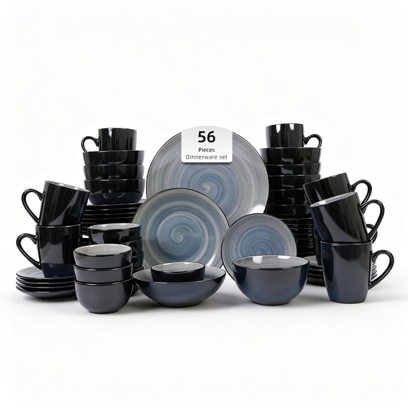 Stoneware Sonoma 56pc Dinnerware Set, Gray