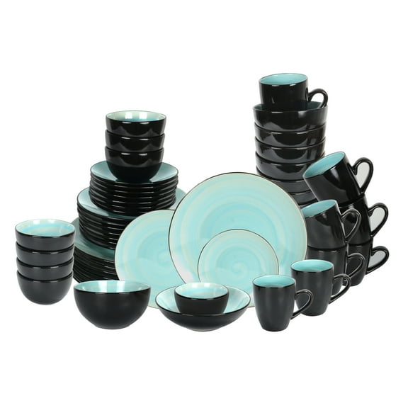 Stoneware Sonoma 56pc Dinnerware Set, Turquoise