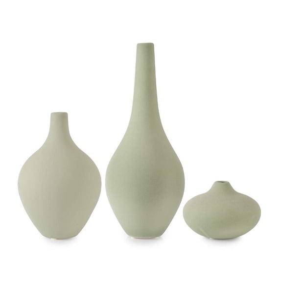 Stoneware Textured Vase Set Handmade