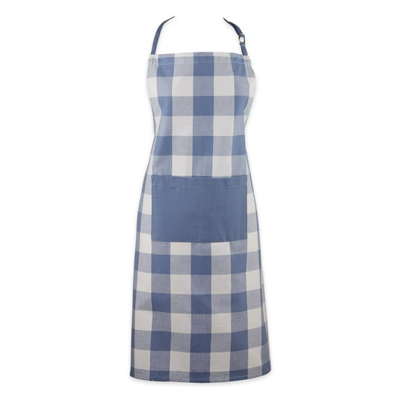 Stonewash Blue Buffalo Check Chef Apron