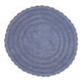 thumbnail image 1 of DII Stonewash Blue Round Crochet Bath Mat, 1 of 4