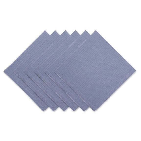 DII Stonewash Blue Solid Napkin (Set of 6)