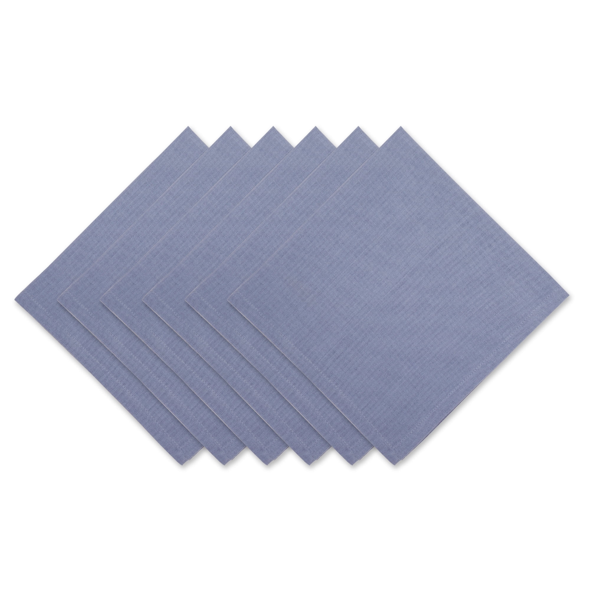 Design Imports Stonewash Blue Solid Napkin Set/6