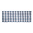 thumbnail image 1 of Stonewash Blue & White Buffalo Check Rag Rug 2ft 3inx6ft, 1 of 9