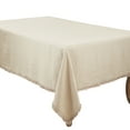 thumbnail image 1 of Stonewashed Linen Fringed Tablecloth, 1 of 1