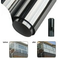 thumbnail image 1 of Stoneway Reflective Privacy Window Film, One Way Mirror Film Nont Self-Adhesive Heat Control Window Tint PVC Sun UV Blocking, 1 of 8