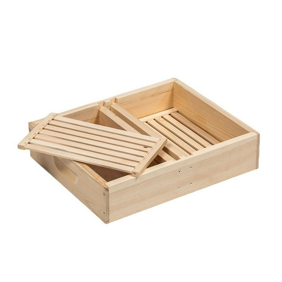 Stoney Acres Beekeeping Top Feeder, with Floats, for 10 Frame Beehive, Assembled Pine Wood , Amish Made