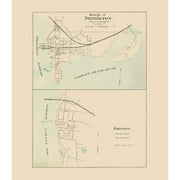 Stonington, Groton Connecticut - Hurd 1893 by Hurd (11 x 13)
