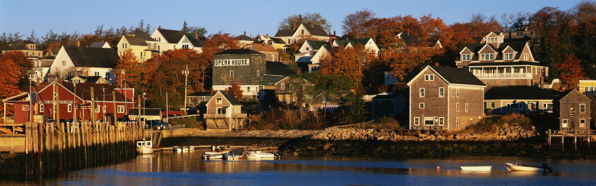 Stonington ME Canvas Art - Panoramic Images (27 x 9)