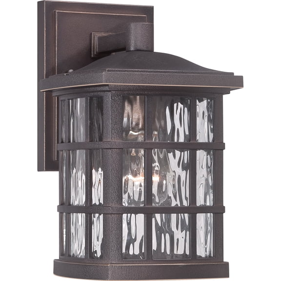 Stonington 1-Light Palladian Bronze Outdoor Wall Lantern