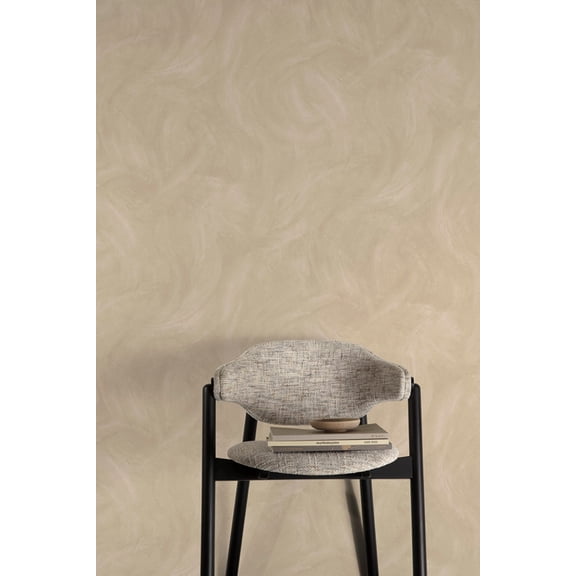 Stonish Beige Faux Concrete Print Non Woven Non-Pasted Textured Wallpaper 57 Sq. Ft.