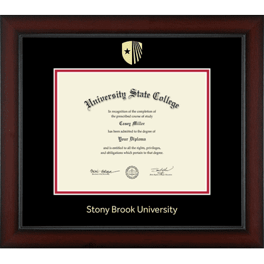 Stony Brook University Diploma Frame, Document Size 10" x 8"