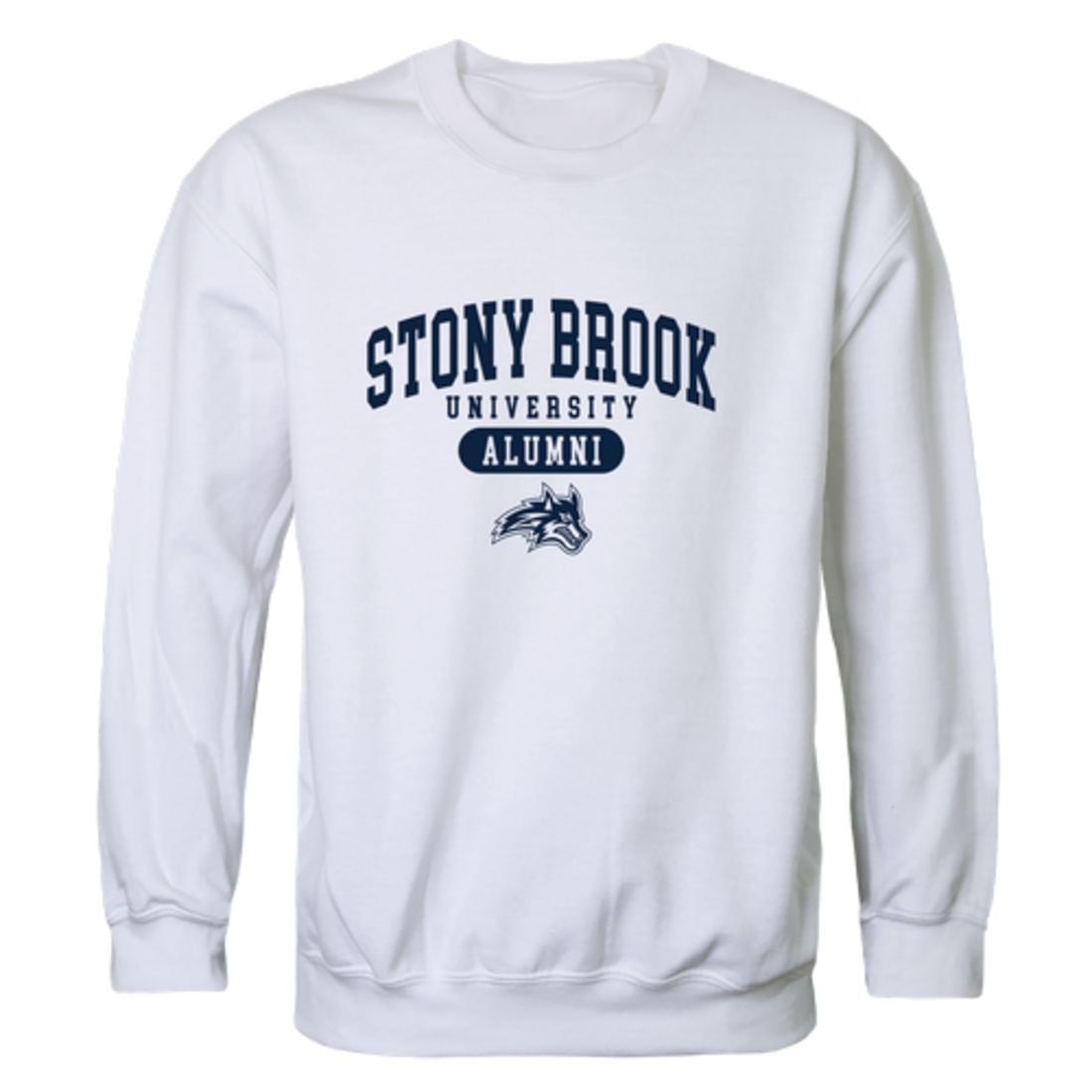Stony Brook University Seawolves Alumni Fleece Crewneck Pullover Sweatshirt White X Large Walmart