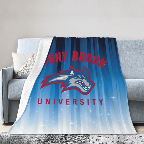 Stony Brook University Ultra-Soft Micro Fleece Blanket Multi-Size Flannel Blanket