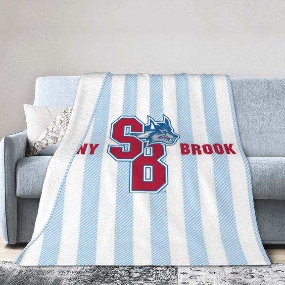 Stony Brook University Ultra-Soft Micro Fleece Blanket Multi-Size Flannel Blanket