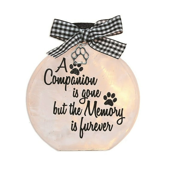 Stony Creek - 4.5" Lighted Vase - A Companion is Gone but The Memory is Furever