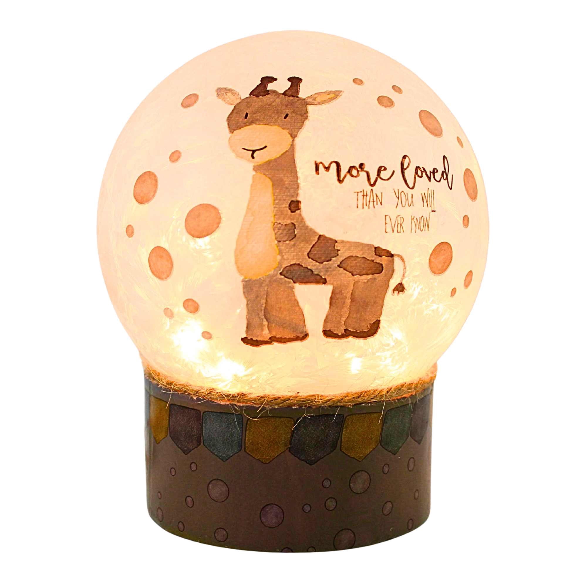 Stony Creek 6.00In Stinkin' Cute Animal Pre-Lit Dome Vase, Glass, Baby ...