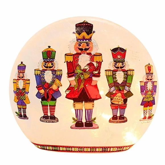 Stony Creek 9.00In Nutcrackers Pre-Lit Large Orb, Glass, German Folklore Soldiers Nck4242