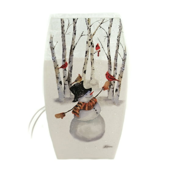 Stony Creek BIRCH & FRIENDS PRE-LIT VASE Snowman Birds Cardinal Bfx8275 Bird