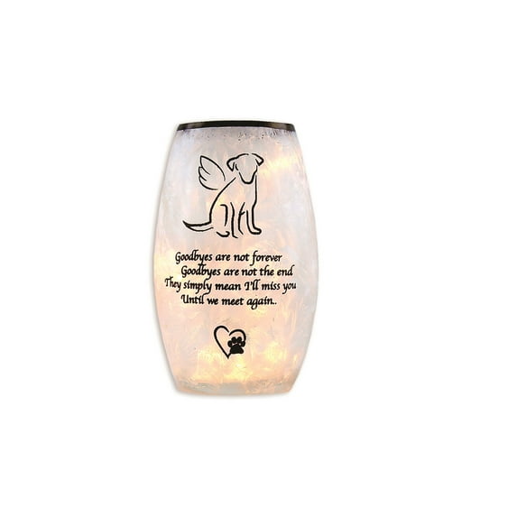 Stony Creek Best Friend Dog Pre-Lit Small Vase 3.25 x 3.25 x 5.25