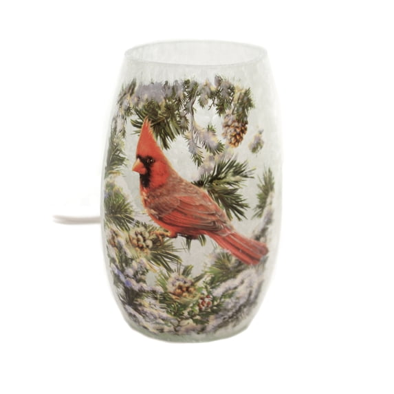 5.00In Winter Visitors Pre-Lit Sm Vase, Glass, Cardinals Dcd9204 Male