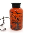 thumbnail image 1 of Stony Creek HALLOWEEN LIT JAR Glass Bats Spiders Haunted Hlw7219 Bats, 1 of 2