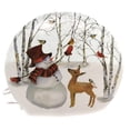 thumbnail image 1 of Stony Creek SNOWMAN W/ BIRCH TREES /FRIENDS Christmas Winter Elec Bfx8242 Deer, 1 of 2