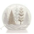 thumbnail image 1 of 8.50In Tree Giant Lighted Round Glass, Glass, Winter Glittered Aww7242 Silver, 1 of 2