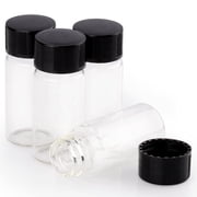 StonyLab 10ml Clear Glass Sample Vials with Caps, Liquid Reagent Bottles, 42-Pack for Lab Use