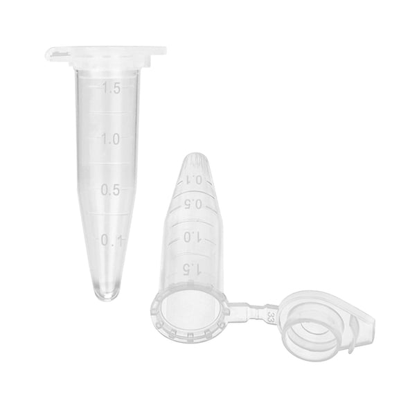 StonyLab Micro Graduated Plastic Centrifuge Tubes, 1.5ml, Flat-Top Snap Cap, Lab Glassware, 500 pack