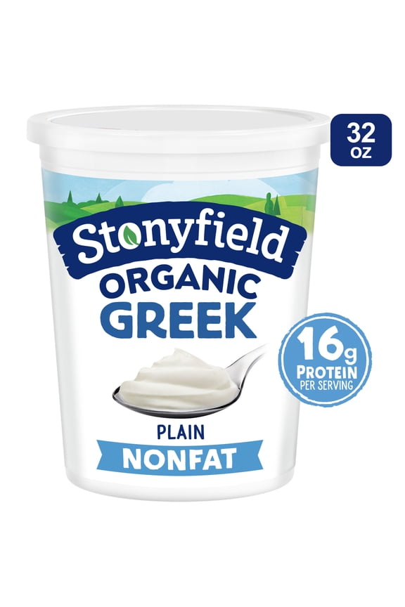 Organic Greek Nonfat Yogurt, Plain, 32 oz.