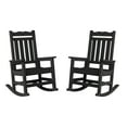 thumbnail image 1 of Stoog 2Pcs Rocking Chair, Outdoor All Weather Patio Porch Rocker Set of 2, 400 lbs Weight Capacity, Black, 1 of 12