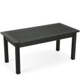 thumbnail image 1 of Stoog 35.5" Outdoor Adirondack Coffee Table, HIPS All Weather Patio Coffee Table for Garden Lawn Porch Balcony, Black, 1 of 6