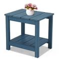 thumbnail image 1 of Stoog Adirondack Side Table, Outdoor Rocker Side Table, for Backyard, Garden, Pool, Lawn, Beach, Blue, 1 of 6
