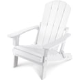 thumbnail image 1 of Stoog Folding Adirondack Chairs, HIPS Outdoor Furniture for Patio, Backyard, Deck, Lawn, Garden, Pool,White, 1 of 8