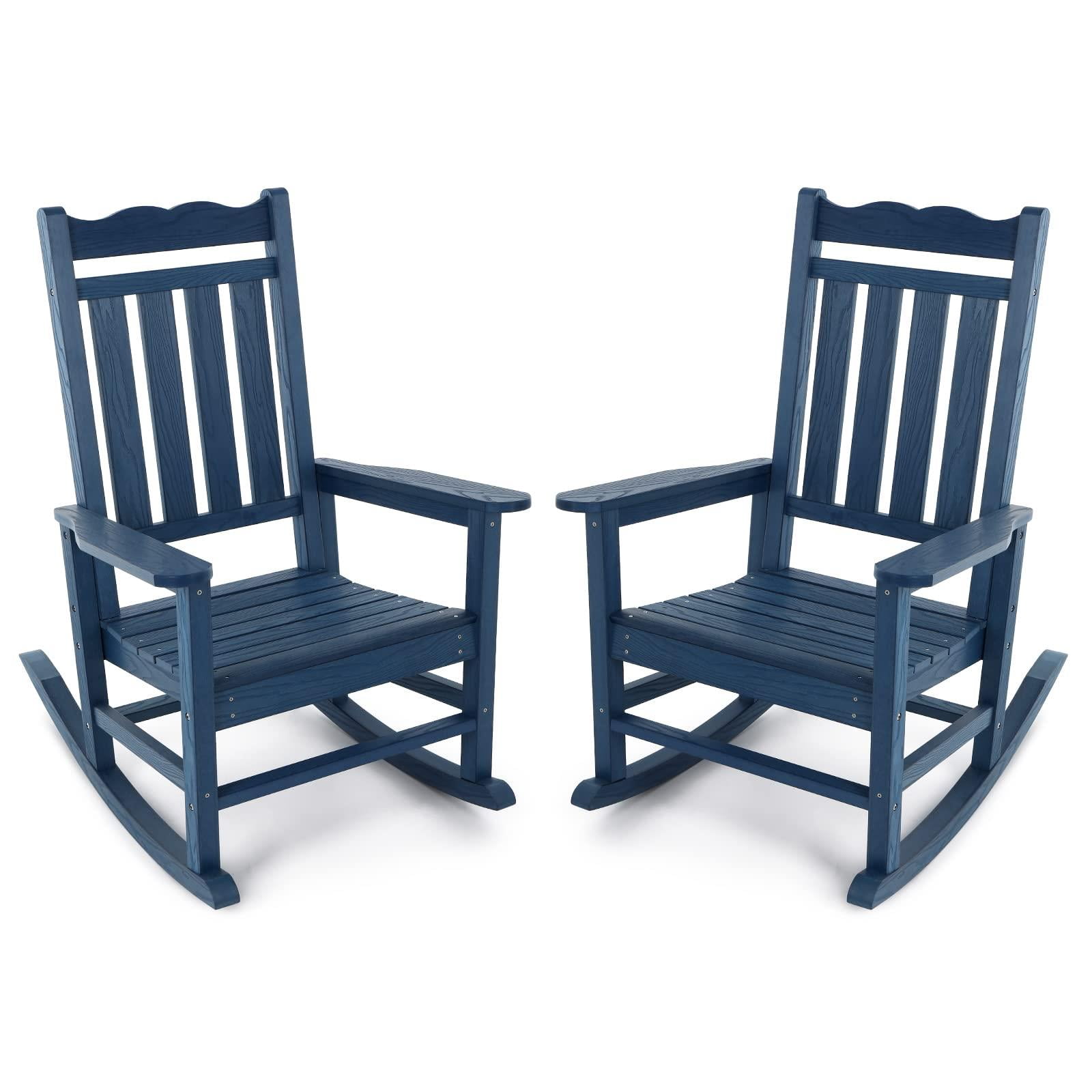 Stoog Outdoor Patio Rocking Chairs Set of 2 All Weather Graden