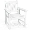 thumbnail image 1 of Stoog Patio Chair with Backrest, Oversized All-Weather Outdoor Dining Chair for Garden, Backyard, 400 lbs Weight Capacity, White, 1 of 9