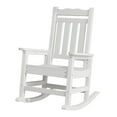 thumbnail image 1 of Stoog Patio Rocking Chair, All Weather HIPS Porch Rocker for Garden, 400 lbs Weight Capacity, White, 1 of 11