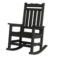 thumbnail image 1 of Stoog Patio Rocking Chair, Outdoor Oversized Porch Rocker with 400 lbs Weight Capacity, HIPS, Black, 1 of 11