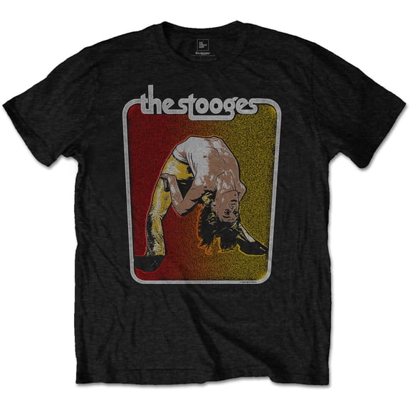 Men's Stooges Iggy Bent Double Slim Fit T-shirt Small Black